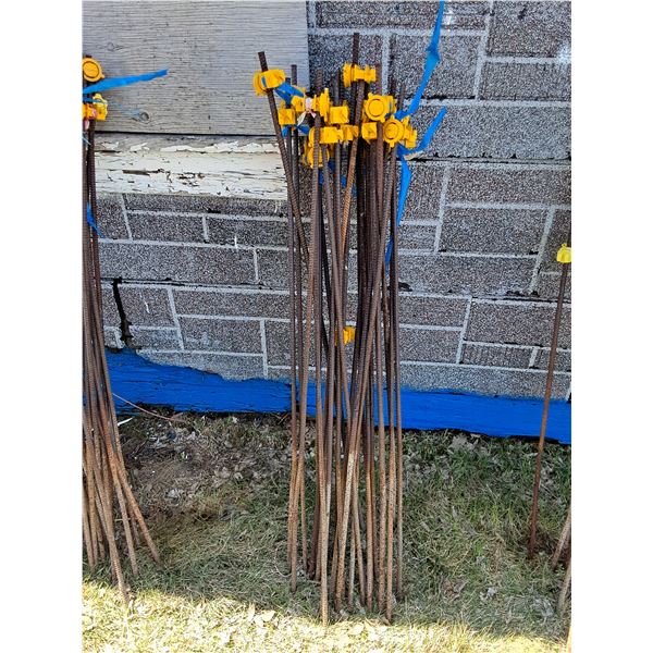 (25) Rebar Electric Fence Posts- 4ft