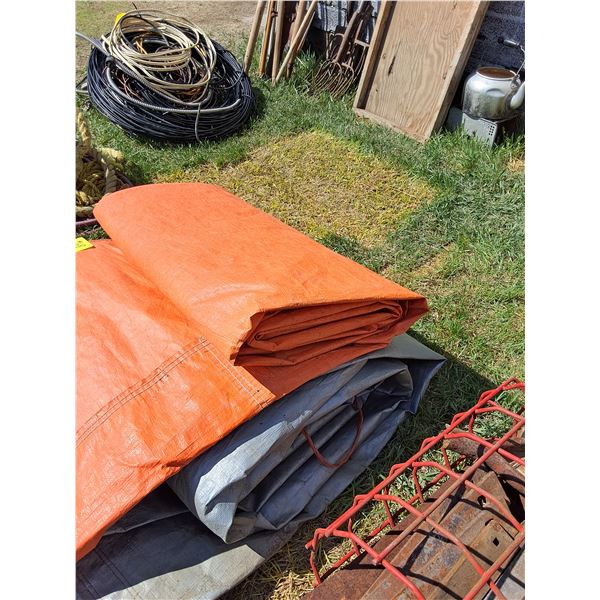 (2) 3-Ton Grain Truck Tarps