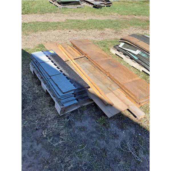 Bundle of Shingles & Various Wood