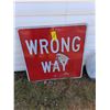 Image 1 : Signage- Wrong Way