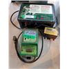 Image 2 : (3) Electric Fencers, Combine Grain Monitor, Voltage Converter
