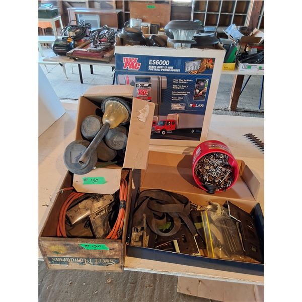 Tie Down Straps, Solar Lights, Misc