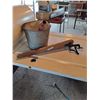 Image 2 : Vintage Ironing Board, Gas Pail, Metal Flour Bin