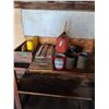 Image 1 : Small Gas Can, Multi Kind Nails, Bolts, Baskets, Wood Box