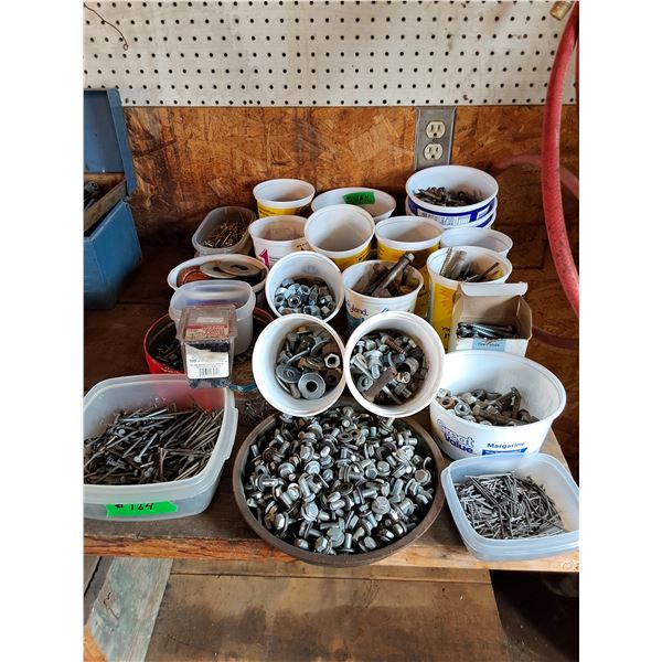 SELECTION OF Nuts, Bolts, Washers, Nails