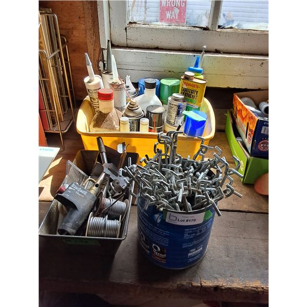 Solder, Peg Board Hooks,  Misc Shop Supplies