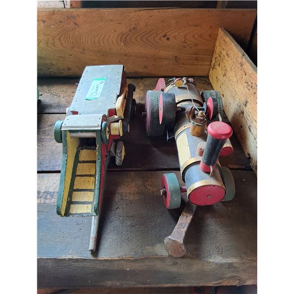 Hand Built Toy Thrasher & Steam Engine