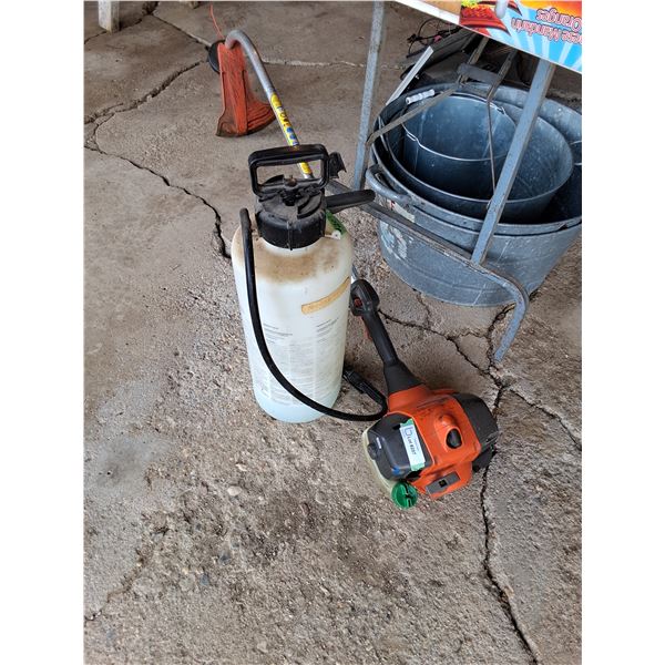 Husqvarna Grass Whipper 125c, Yard Sprayer