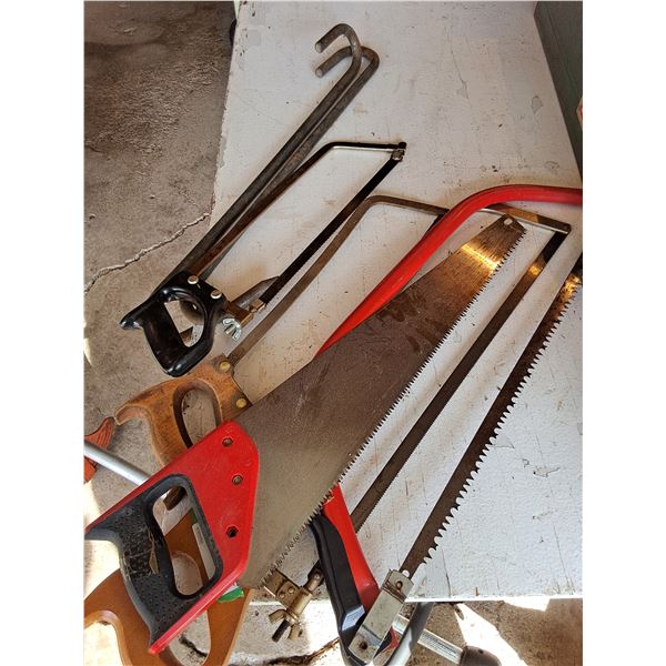 Variety of Saws, Meat Hooks