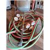 Image 2 : Oxygen/ Acetylene Gauges, Torch, Hose and Cart