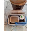 Image 3 : (2)Picnic Coolers- 2 sizes,  Water Cooler,  Garbage Can w. Lid