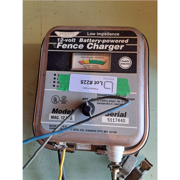 12V Battery Livestock Fencer