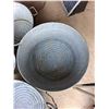Image 3 : (3) Galvanized Tubs, Pail