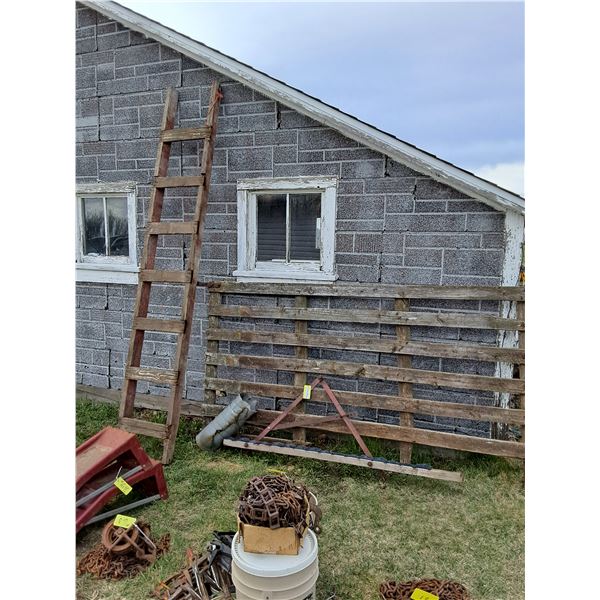 Older Wooden Ladder & Gate-As Is