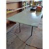 Image 1 : Handmade Plywood,  Pipe Legged Table- ONLY TABLE IN THIS LOT
