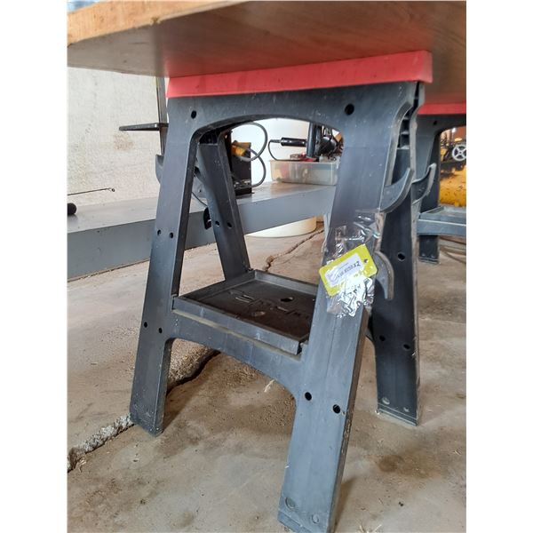 Grey Poly Saw Horses