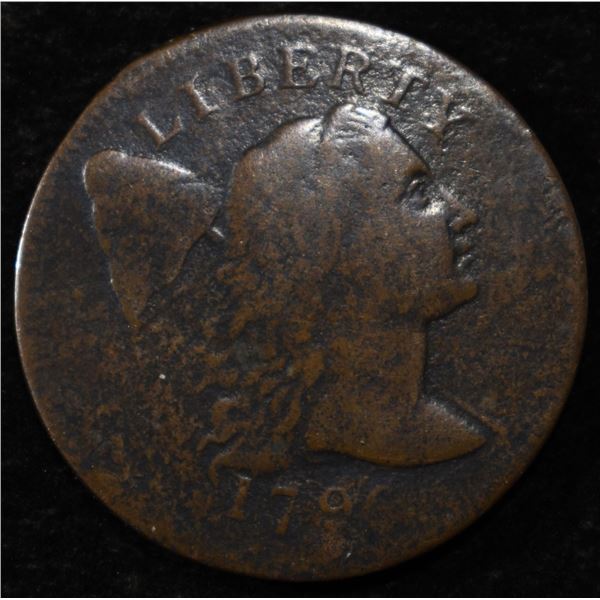 1796 LIBERTY CAP LARGE CENT F/VF