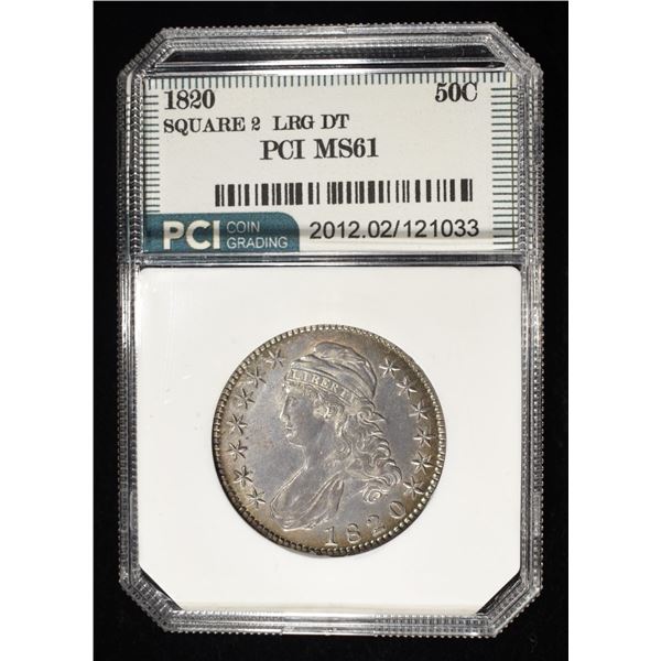 1820 CAPPED BUST HALF DOLLAR PCI BU LRG DT
