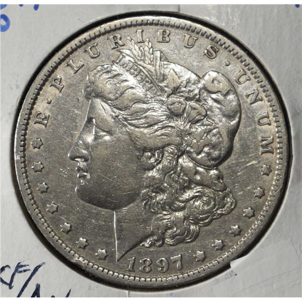1897-O MORGAN DOLLAR XF/AU