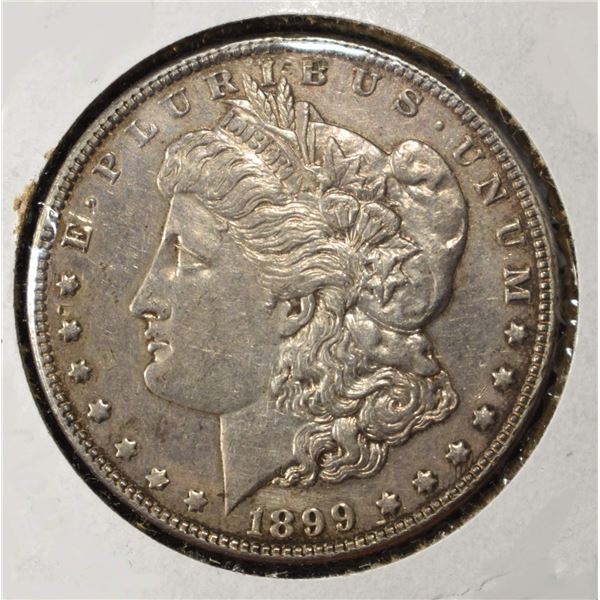 1899-P MORGAN DOLLAR AU CLEANED
