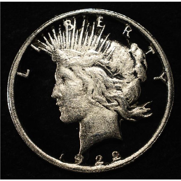 1922 CUT OUT PEACE DOLLAR