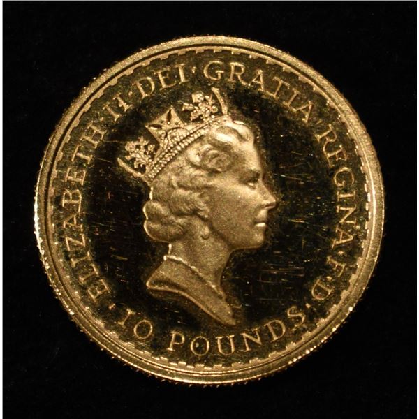 1987 BRITANNIA GOLD 1/10 OZ
