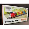Image 3 : Electric Toy Train Set with Sound & Lights; Magnetic Connection Tracks & Road Signs Play Set - New