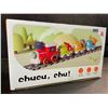 Image 3 : Electric Toy Train Set with Sound & Lights; Magnetic Connection Tracks & Road Signs Play Set - New