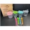 Image 2 : 4PC Ice Cream Storage Containers for Ninja Creami with Lids and Spoons - New