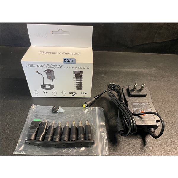 Universal Power Adapter/Laptop Charger Set - Various Size Adapters Included; 30W - Brand New