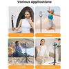Image 4 : 71" Extendable Tripod/Selfie Stick with Bluetooth Remote; Compact/Easy-Fold Case Design - New