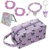 Image 1 : Kuromi 6PC Kawaii Cosmetic Storage Bag/Makeup Bag with Accessories - Brand New!