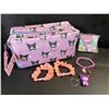 Image 2 : Kuromi 6PC Kawaii Cosmetic Storage Bag/Makeup Bag with Accessories - Brand New!
