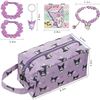 Image 6 : Kuromi 6PC Kawaii Cosmetic Storage Bag/Makeup Bag with Accessories - Brand New!