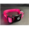 Image 4 : 2 Masbrill LED Light-Up Dog Collars - Rechargeable/Rainproof Super-Bright Design (Size S - Pink) New