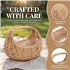 Image 6 : Lot of 4 Wicker Baskets with Handles - Great for Flowers, DIY Crafts, Gifts, Easter, Weddings - New