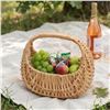 Image 7 : Lot of 4 Wicker Baskets with Handles - Great for Flowers, DIY Crafts, Gifts, Easter, Weddings - New