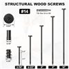 Image 8 : 100PC Box of 4-1/2" #14 Heavy-Duty Wood Screws - Star Drive with Included Star Bit - New!