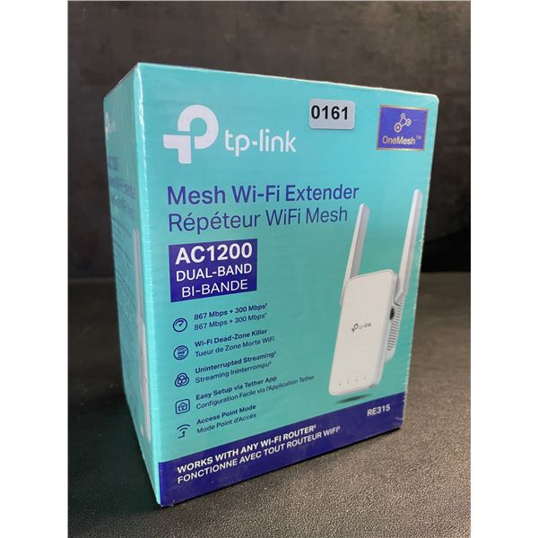 TP-Link AC1200 Mesh Wi-Fi Extender/WiFi Booster - Works with Any WiFi Router - New Sealed!