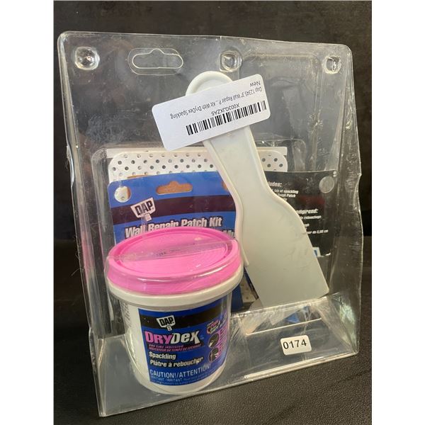 DAP Wall Repair Patch Kit - 3" Wall Repair Patch Kit with DryDex Spackling - New