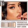 Image 5 : Miss Lara The Beauty Edition 9-Color Eyeshadow Palette + 3 Brushes - New