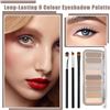 Image 9 : Miss Lara The Beauty Edition 9-Color Eyeshadow Palette + 3 Brushes - New