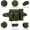 Image 3 : Tactical Style Waist Bag/Hiking Bag with Detachable Water Bottle Holder - Adjustable Belt - New