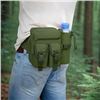 Image 8 : Tactical Style Waist Bag/Hiking Bag with Detachable Water Bottle Holder - Adjustable Belt - New