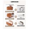 Image 3 : EACHY Large Travel Makeup/Cosmetic Bag (Brown) Open Flat/Spacious Design - Brand New