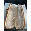 Image 11 : EACHY Large Travel Makeup/Cosmetic Bag (Brown) Open Flat/Spacious Design - Brand New
