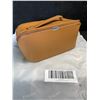 Image 7 : EACHY Large Travel Makeup/Cosmetic Bag (Brown) Open Flat/Spacious Design - Brand New
