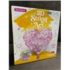 Image 2 : Dan&Darci 3D String Art Kit - Light-Up Heart Lantern with 20 Multicolored LED Bulbs -  Ages 8+ - New