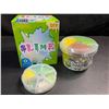 Image 4 : Soft Puff Slime Kit - Non-Sticky/Mess-Free Slime Toy Kit - Kiwi Fruit (Scented) Super-Stretchy! New