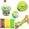 Image 2 : Soft Puff Slime Kit - Non-Sticky/Mess-Free Slime Toy Kit - Kiwi Fruit (Scented) Super-Stretchy! New